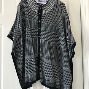 Banana Republic Blue Poncho XS